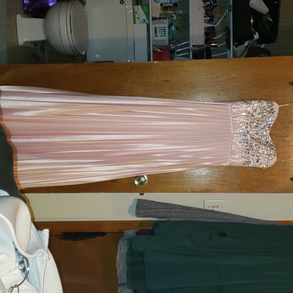 Formal floor length gown strapless